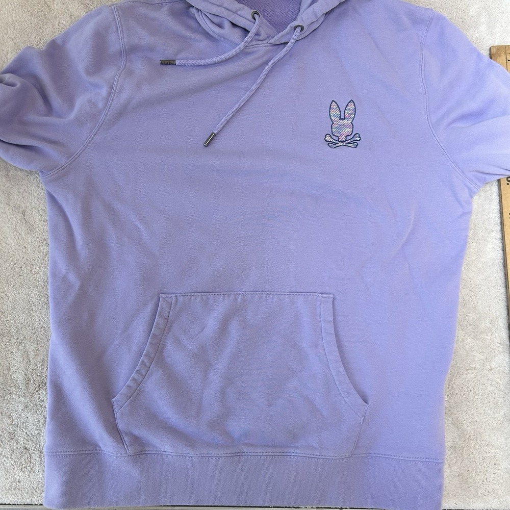 Psycho Bunny Mens Santa Cruz Hoodie Pullover Size XL Embroidered Logo B6H921A2FT - Picture 8 of 9